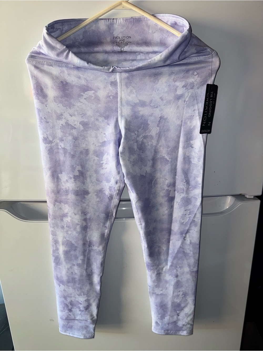 Evolution and Creation Kids' Light Purple Tie-Dye Leggings